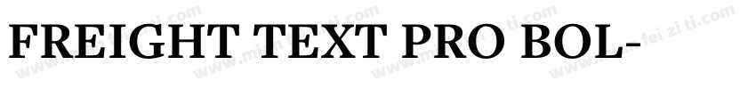 FREIGHT TEXT PRO BOL字体转换